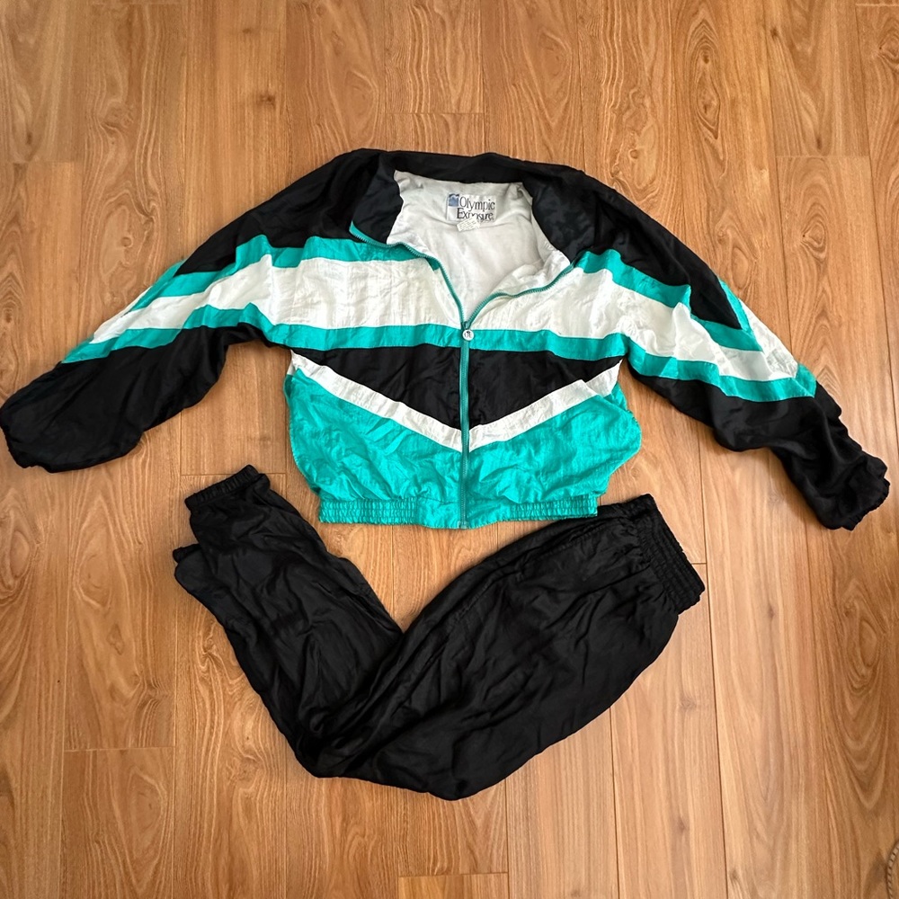 Retro Vintage Olympic Exposure Tracksuit Set